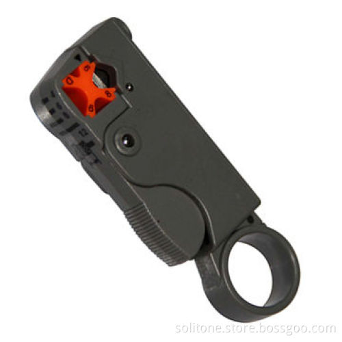 Wire stripper for stripping coaxial cable